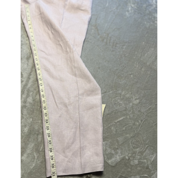 Giorgio Sant' Angelo Linen Blend Tan Wide Leg High-Waisted Dress Pants Size 16 - Picture 8 of 15